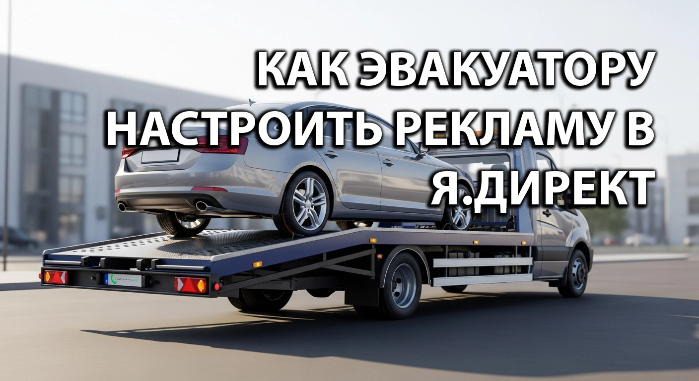Реклама эвакуатора с коллтрекингом по стратегии «Максимальная конверсия»